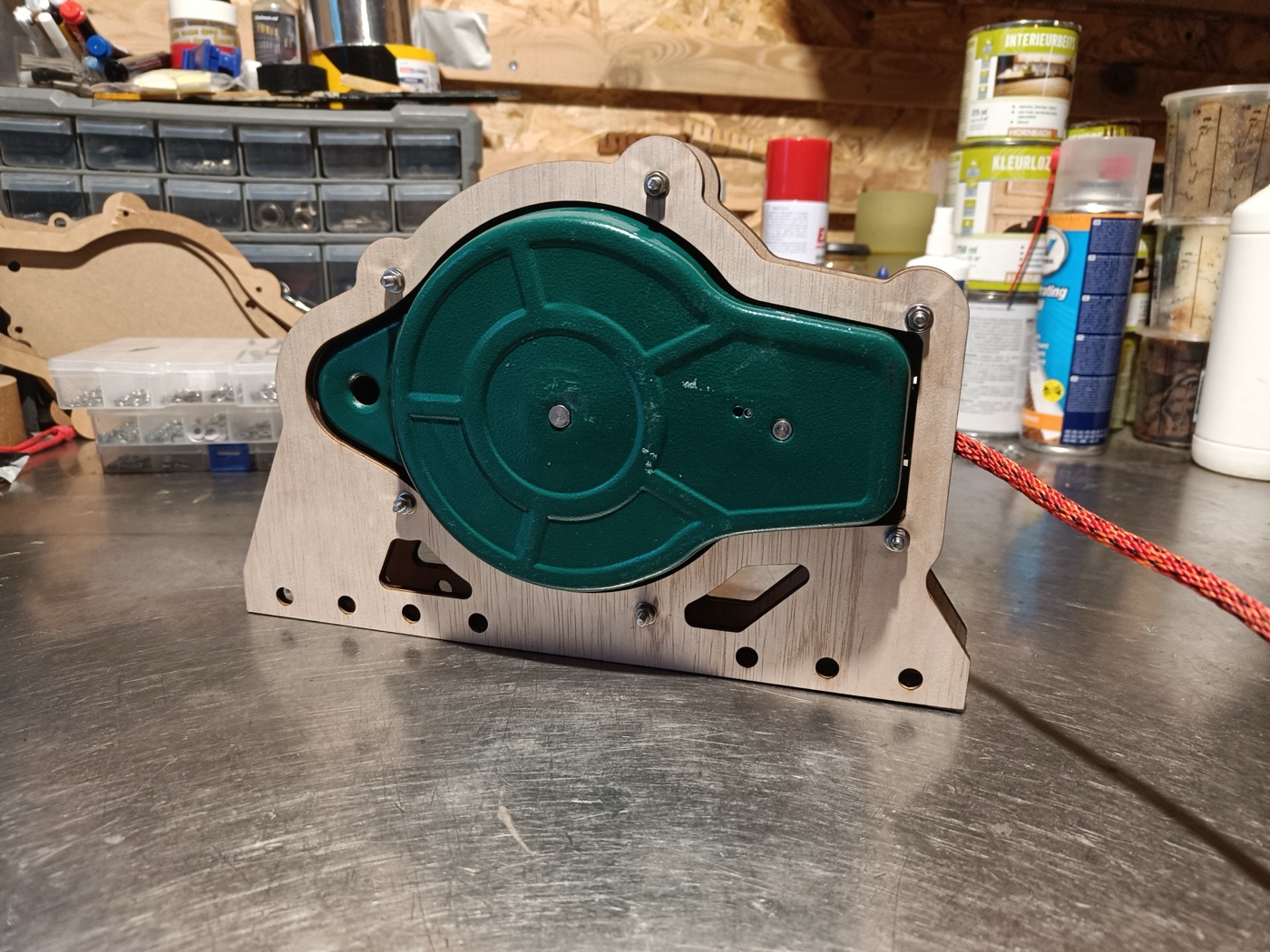 Assembled brake mount